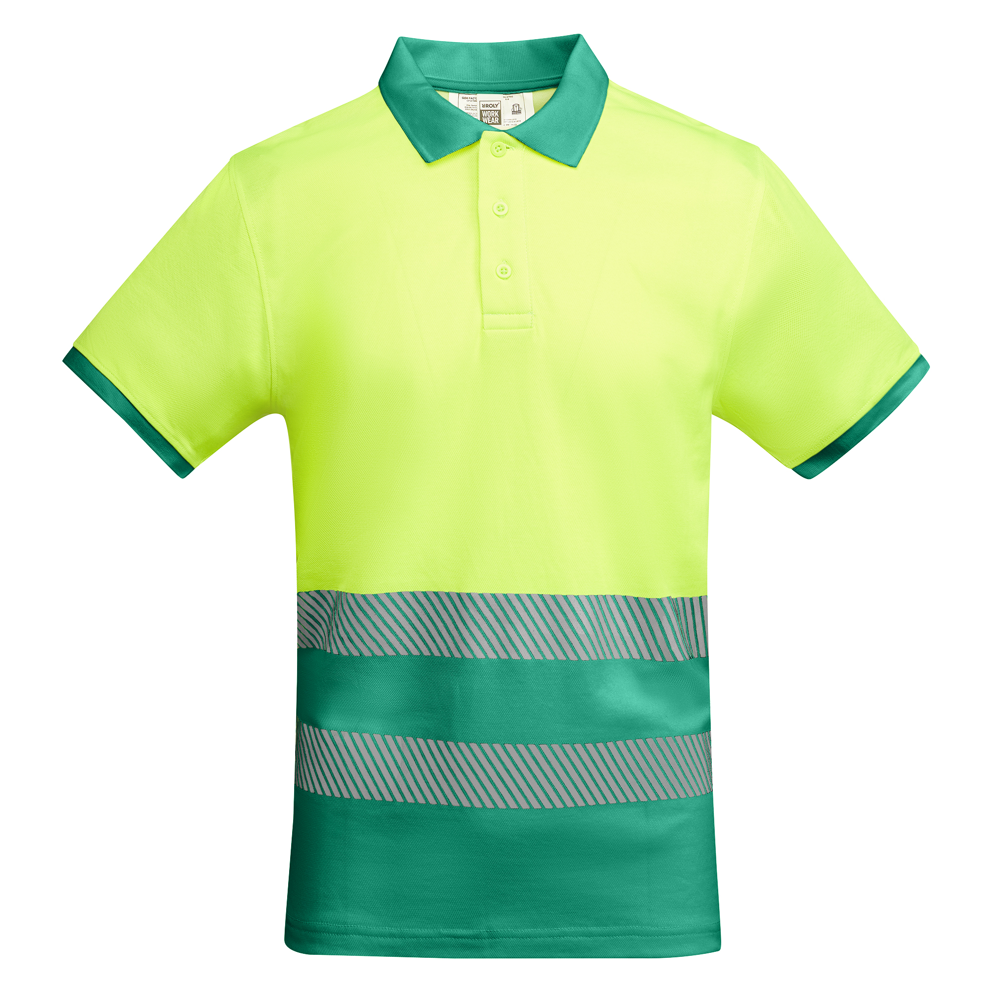 Atmungsaktives, kurzärmeliges Poloshirt mit hoher Sichtbarkeit Bestick & Bedruckt Ab 24,95 € - Ansicht 7
