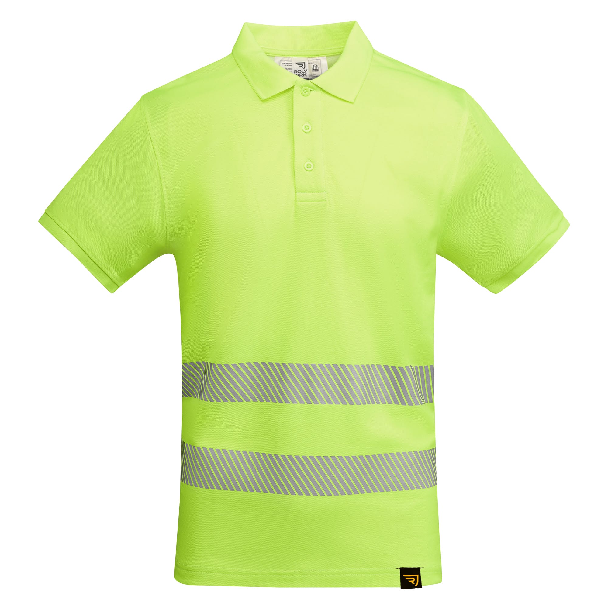Atmungsaktives, kurzärmeliges Poloshirt mit hoher Sichtbarkeit Bestick & Bedruckt Ab 19,95 € - Ansicht 4