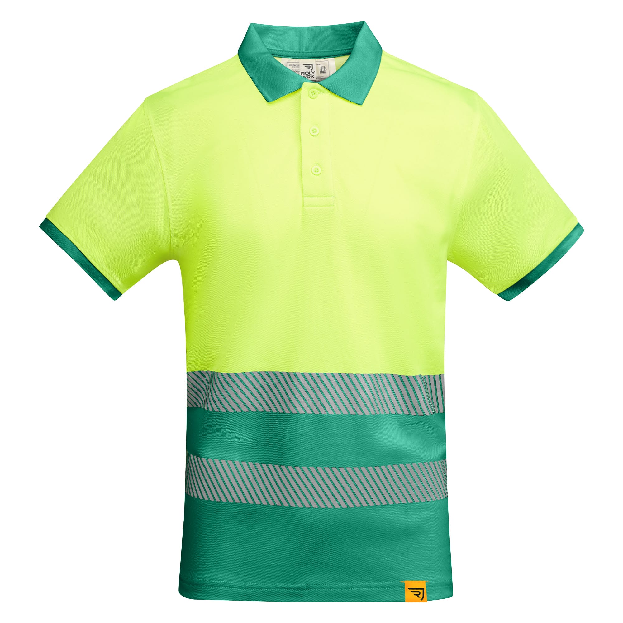 Atmungsaktives, kurzärmeliges Poloshirt mit hoher Sichtbarkeit Bestick & Bedruckt Ab 19,95 € - Ansicht 7