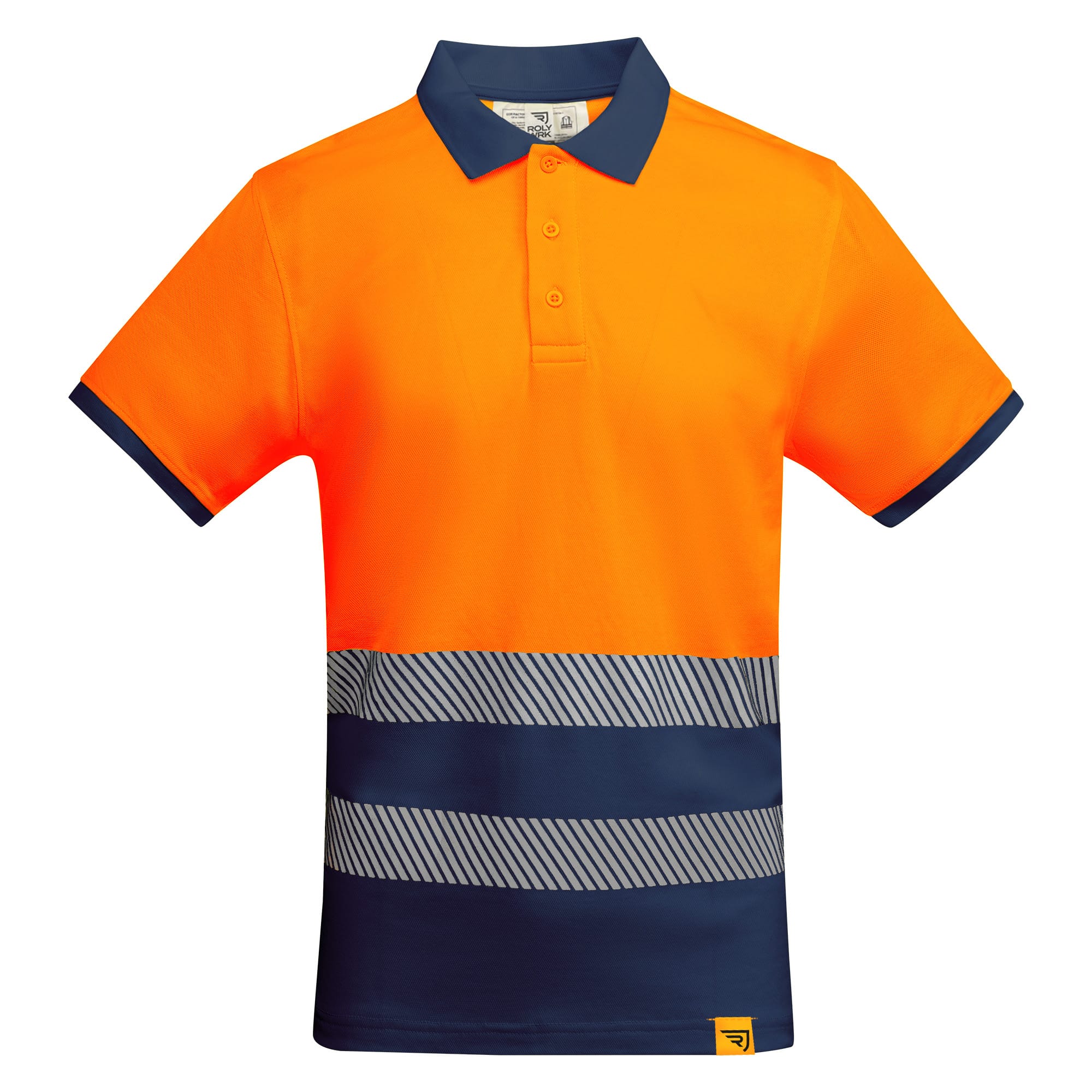 Atmungsaktives, kurzärmeliges Poloshirt mit hoher Sichtbarkeit Bestick & Bedruckt Ab 19,95 € - Ansicht 9