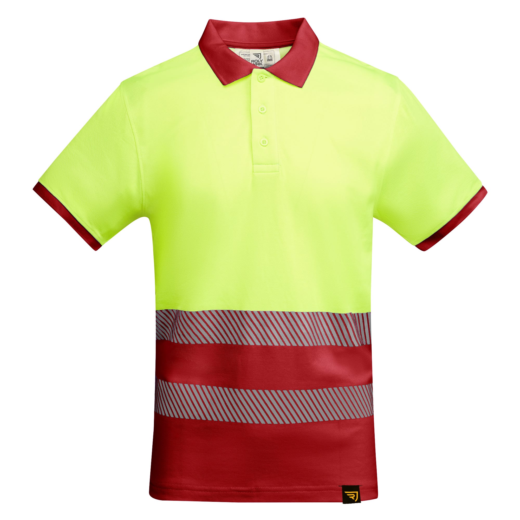 Atmungsaktives, kurzärmeliges Poloshirt mit hoher Sichtbarkeit Bestick & Bedruckt Ab 19,95 € - Ansicht 10