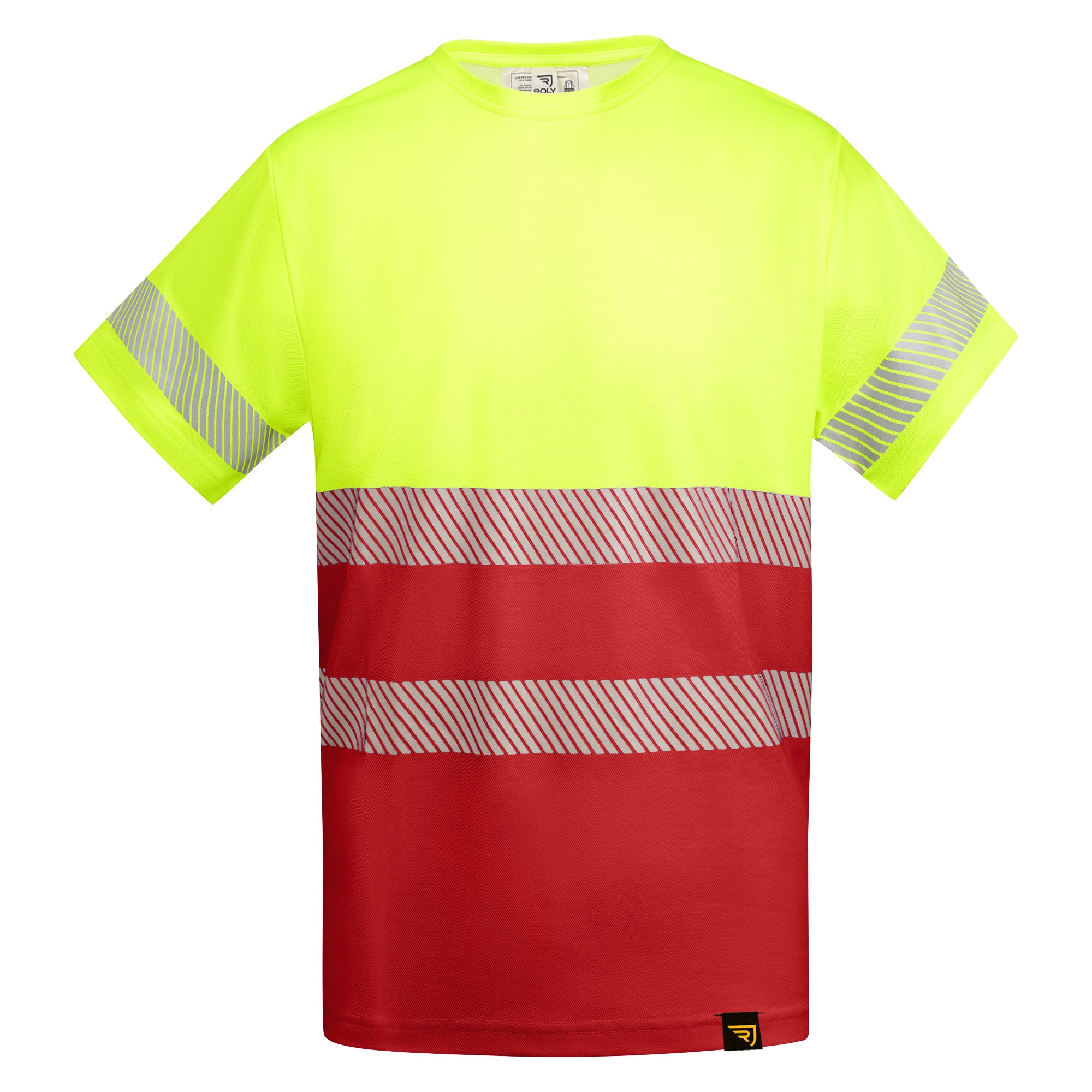 Atmungsaktives, kurzärmeliges T-Shirt mit hoher Sichtbarkeit Bestickt & Bedruckt ab 19,95 € - Ansicht 10