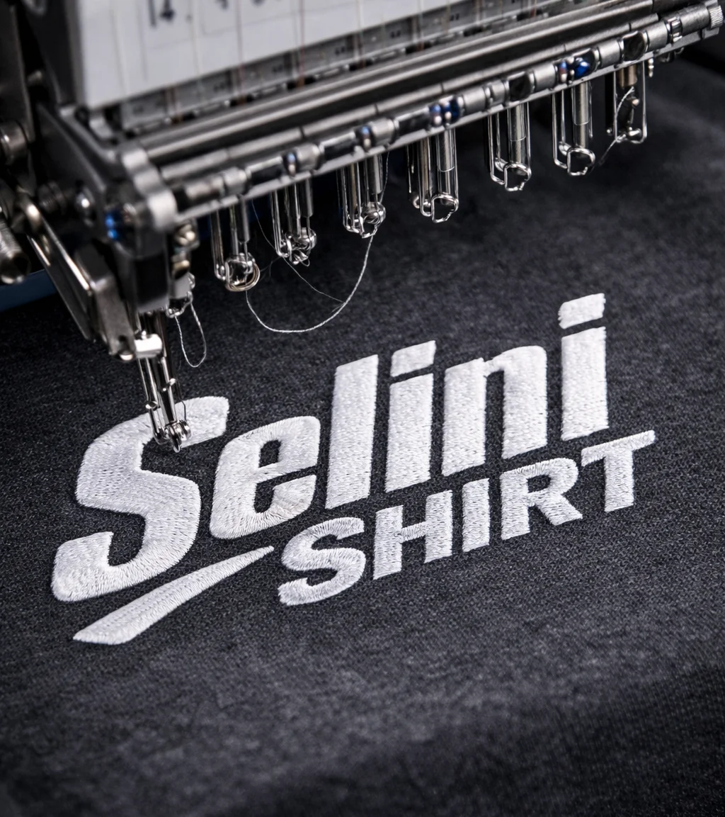 Selini-Shirt Logo Beispielstickung