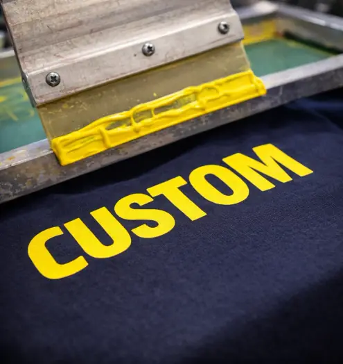 Custom-Logo im Siebdruck – Beispiel