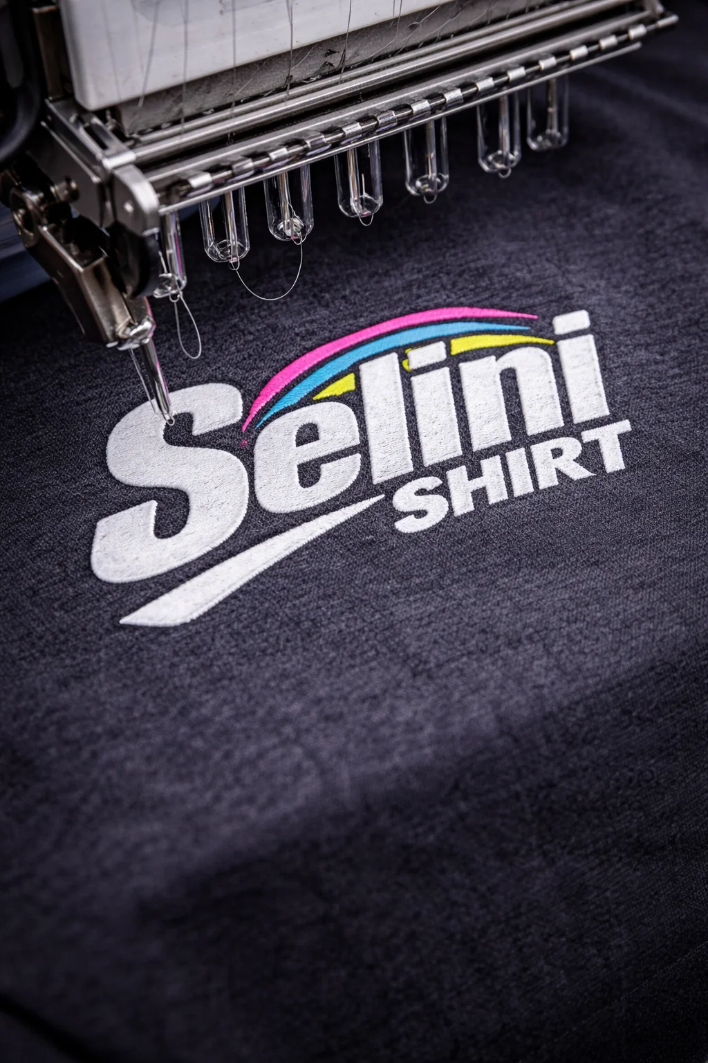 Selini-Shirt – farbige Beispielstickung