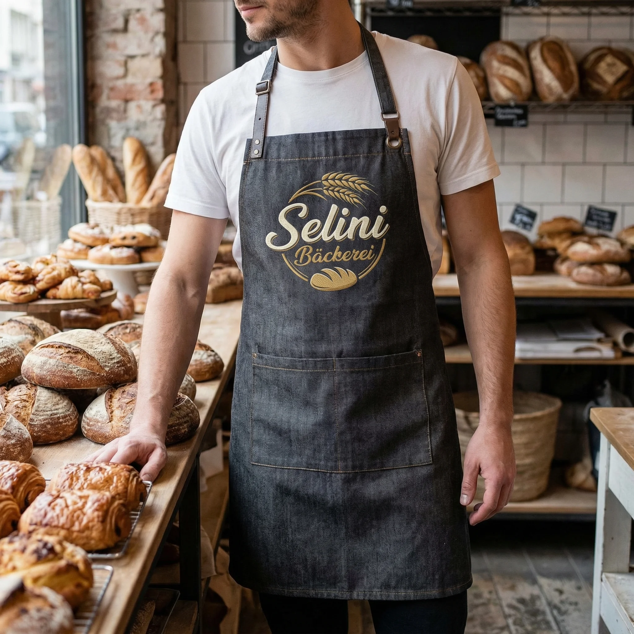 Schürzen besticken – Beispiel 1